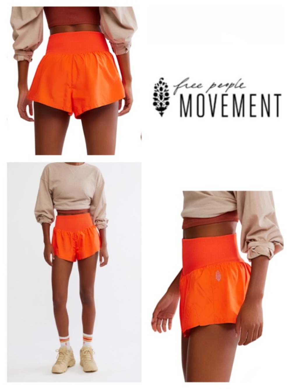 NEW! FP Movement Carpe Diem Shorts in ‘coral’